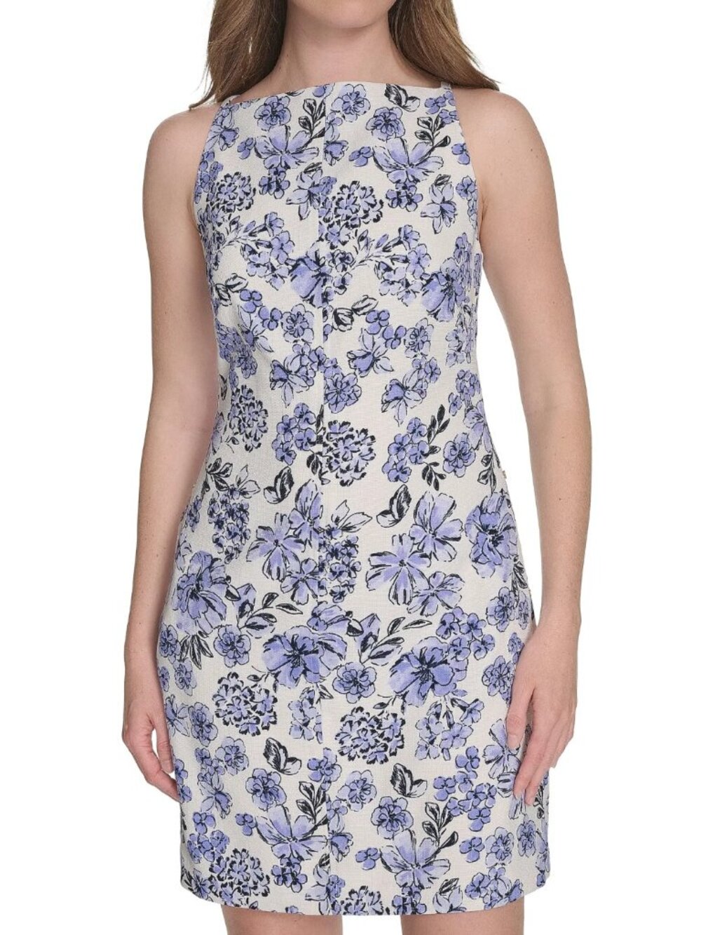 NWT Tommy Hilfiger Helena Floral Hopsack Sheath Dress Size 16